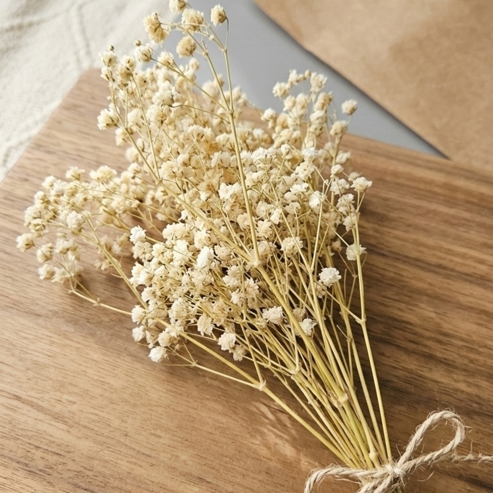 Baby's Breath (Gypsophila) Stem flowers- Dry Flower Bouquet DIY organic Material